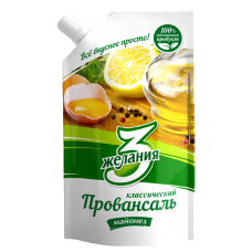 3 Желания Майонез Провансаль  Классический 380г