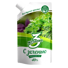 3 Желания Майонез С зеленью 190г