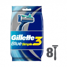 Gillette Blue Simple 3 Одноразовая мужская бритва 8шт Gillette Blue Simple 3 Одноразовая мужская бритва 8шт