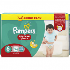 PAMPERS Pants Extra Large 6 Подгузники-трусики 44шт