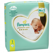 PAMPERS Подгузники Premium Care Newborn 72шт
