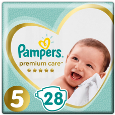 PAMPERS Подгузники Premium Care Junior 28шт
