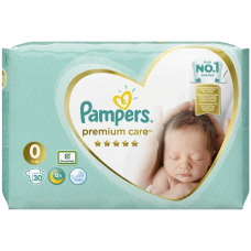 PAMPERS Подгузники Premium Care Newborn 30шт