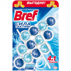 Bref 3*51г Средство для очищения унитаза Океанский бриз 
