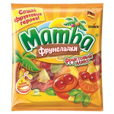Mamba жевательный мармелад фруктовый микс 72г