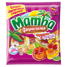 Mamba жевательный мармелад фрукты и йогурт 140г