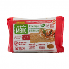 Здоровое Меню Хлебцы пшеничные ржаные  90г