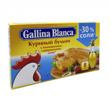 Gallina Blanca Куриный с пониженным содержанием соли 8*10г Gallina Blanca Куриный с пониженным содержанием соли 8*10г