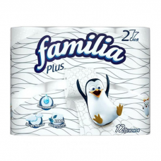 Familia Plus White Туалетная бумага 2 слоя 12рул