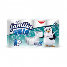 Familia Туалетная бумага 3 слоя 8рул