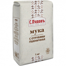С.Пудовъ Мука с отрубями 1 кг