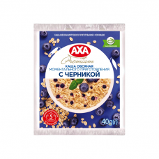 AXA Каша овсяная моментального приготовления с черникой 40 г