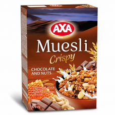 AXA Мюсли  медовые с шоколадом и орехами 375 г