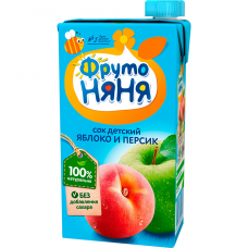 Фруто Няня Яблоко и персик 500мл Фруто Няня Яблоко и персик 500мл