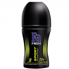 FA Sport Double Power Power Boost 50мл Дезодорант для мужчин роликовый FA Sport Double Power Power Boost 50мл Дезодорант для мужчин роликовый