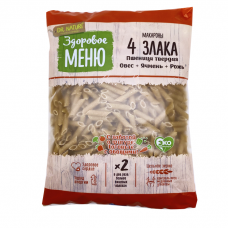 Здоровое Меню Макаронные изделия Перья многозерновые 400г